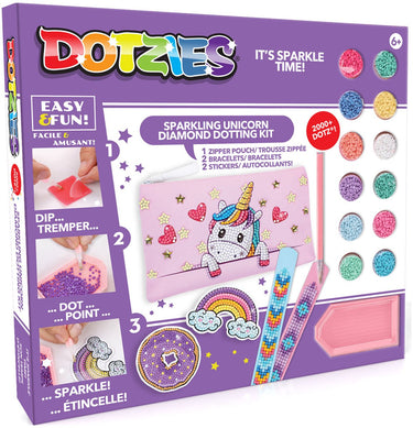 Diamond dotz® diamond dotz knutselset - baby unicorn - diamant schilderen speelgoed.