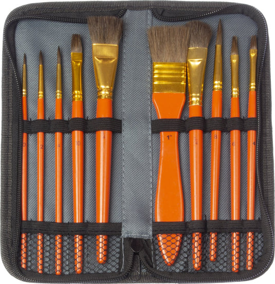 Kangaro penselenset - waterverf - 10 stuks in etui - k-840002