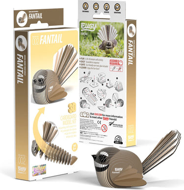 Eugy 3d puzzel - fantail - vogels - duurzaam - verzamel ze allemaal - 6 jaar