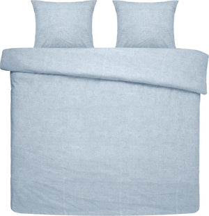 Damai dekbedovertrek ebba - biologisch katoen - 240x200 220 cm - soft blue + 2 kussenslopen 60x70