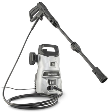 Powerplus elektrische hogedrukreiniger powxg90401 - 1400w terrasreiniger-110 bar-390l h-3m slang en accessoires