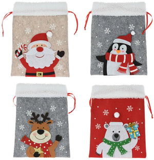 Vilten zakje kerstfiguur