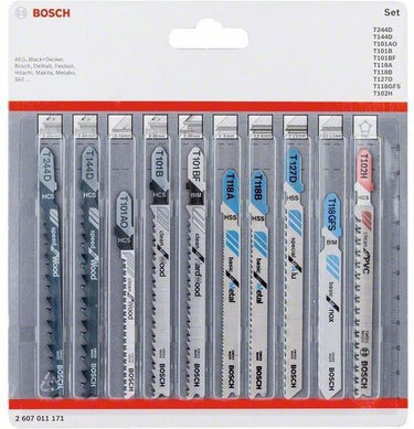 Bosch accessoires bosch decoupeerbladenset all in one, 10 st.