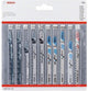 Bosch accessoires bosch decoupeerbladenset all in one, 10 st.