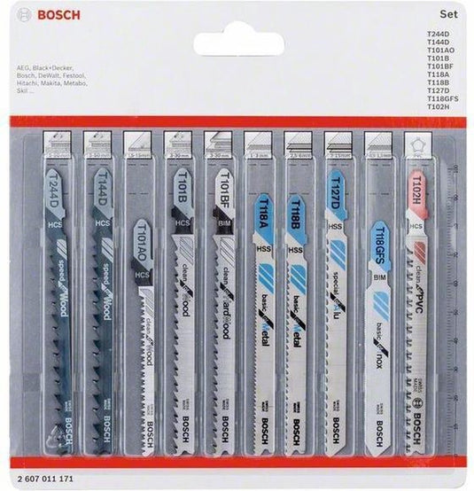 Bosch decoupeerbladenset all in one, 10 st.