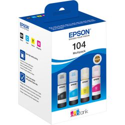 Inktfles ecotank epson 104 4-kleuren