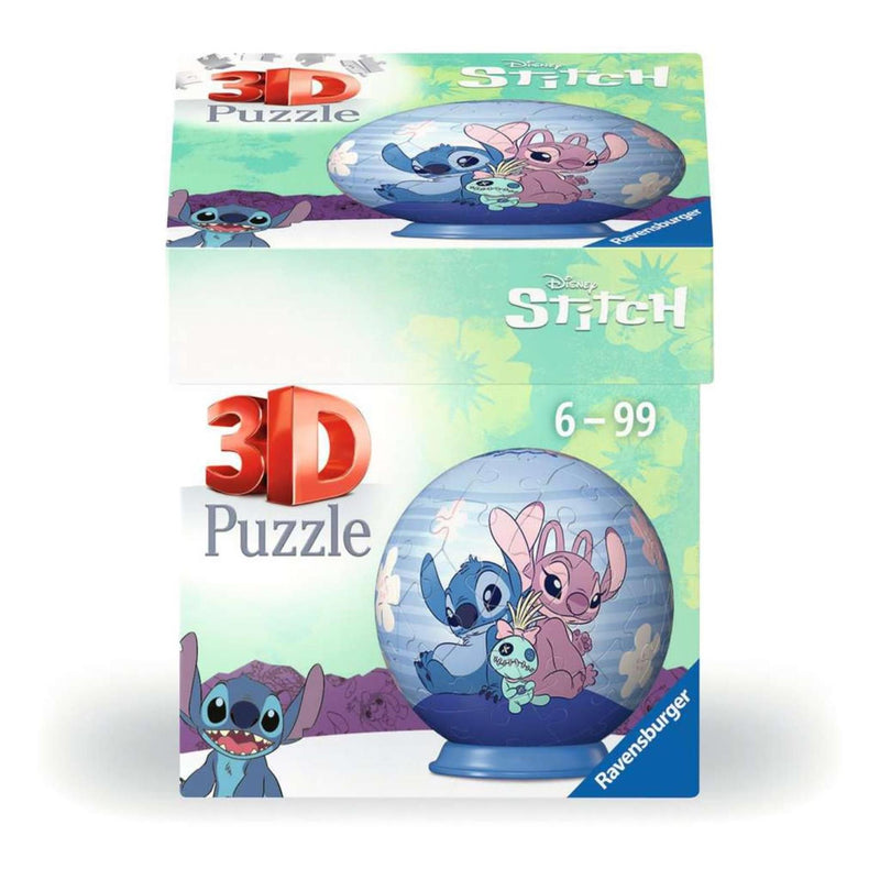 Load image into Gallery viewer, Ravensburger 3d puzzelbal stitch en angel, 54st.
