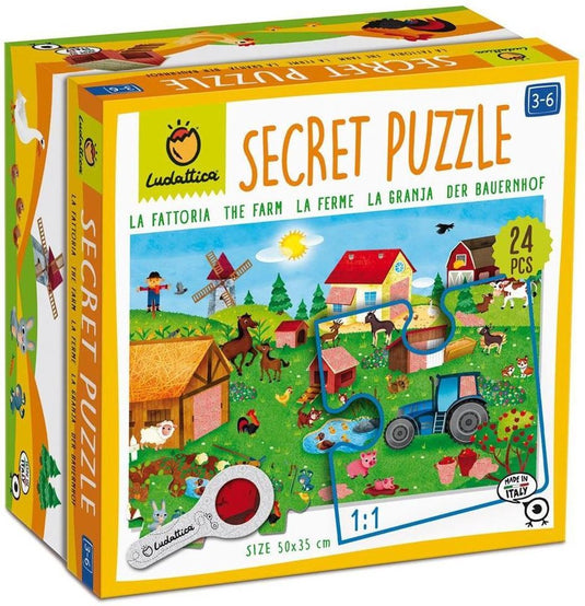 Ludattica - secret puzzel de boerderij 24 st