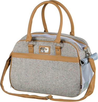 Trixie hondentas helen - grijs, ventilatiegaas, 19x28x40 cm, maximaal 10 kg