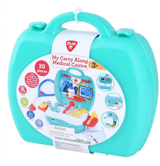 Playgo dokterskoffer met accessoires, 20dlg.