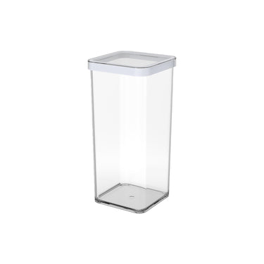 Rotho loft voedselbewaardozen - met witte siliconenafdichtring - 1,5 liter - transparant