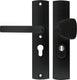 Axa veiligheids deurbeslag set - curve plus - deurkruk aluminium - s-knop + kruk - pc55 - anti-kerntrek - omkeerbaar - geslepen f8 - skg3