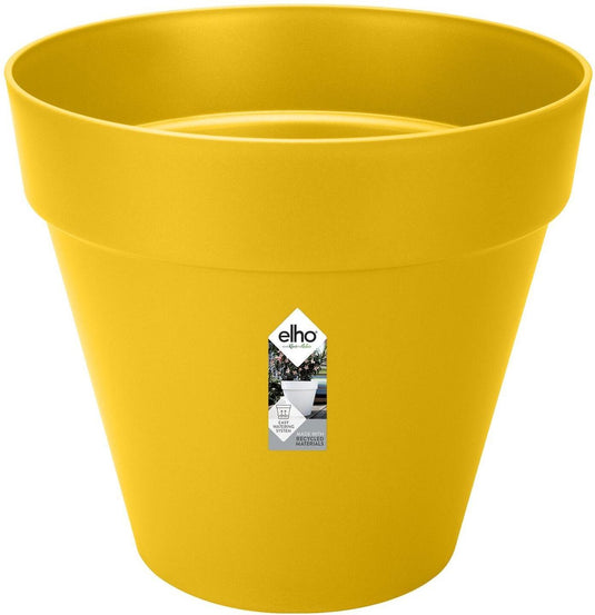 Elho loft urban rond 40 - bloempot voor buiten - ø 38.5 x h 35.3 cm - oker