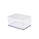 Rotho loft voedselbewaardozen - met witte siliconenafdichtring - kaasdoos 2,25 liter - transparant
