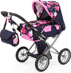 Bayer design - poppenwagen city star - blauw met sterren