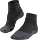 Falke tk2 short anti-blaar dik wol functioneel materiaal wandelsokken dames grijs - maat 39-40