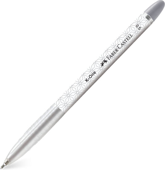 Faber-castell balpen - k-one - 0.5mm - zwart - doos 10 stuks - fc-642099