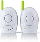 Nedis babyfoon - fhss (frequency-hopping spread spectrum) - met terugspreekfunctie - batterij gevoed netvoeding - groen wit