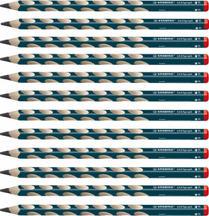 Stabilo easygraph - ergonomisch grafietpotlood - rechtshandig - met extra dikke 3.15 mm kern - doos 12 stuks