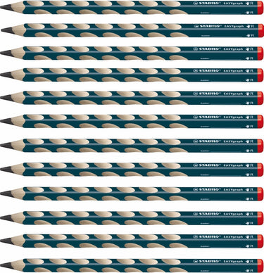 Stabilo easygraph - ergonomisch grafietpotlood - rechtshandig - met extra dikke 3.15 mm kern - doos 12 stuks