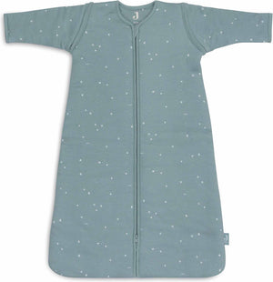 Jollein baby slaapzak winter met afritsbare mouw 70cm - twinkling sea green - winterslaapzak