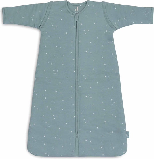 Jollein baby slaapzak winter met afritsbare mouw 70cm - twinkling sea green - winterslaapzak