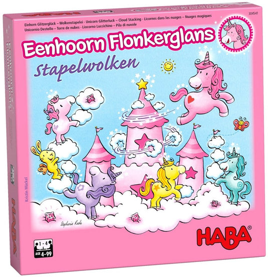 Haba - stapelspel eenhoorn flonkerglans stapelwolken