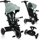 Lionelo berry driewieler 2in1 - tot 25kg - 360° draaibare stoel - wandelwagen fiets in één - pu wielen - vrijloopwiel - verstelbare duwstang - zon- regenkap - groeit met het kind mee - zonder gereedschap te monteren