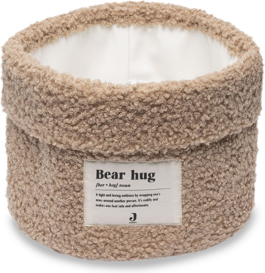 Jollein - commodemandje 14x18cm - commode mandje - boucle - biscuit