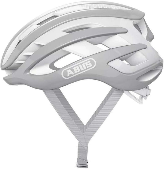 Abus fietshelm airbreaker pure grey s - 51-55 cm - grijs - geschikt voor gebruik op racefietsen - gravelbikes - 200 g