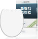 Schütte wc-bril 82100 white - duroplast - soft close - verchroomde scharnieren - gelakt - wit