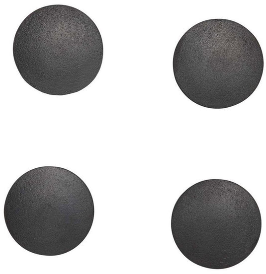 Maul magneet solid rond 4 stuks 0,8 kg kunststof ferriet bruchsicher ø 3.2 x 0.96 cm zwart