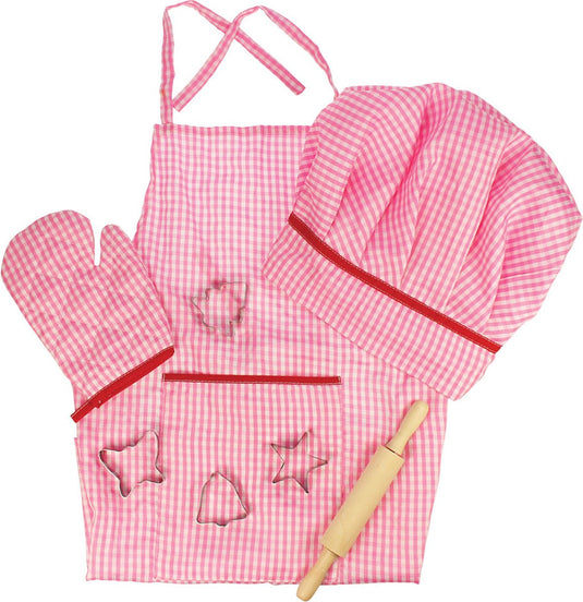 Bigjigs toys - kokskleding voor kinderen 'roze'