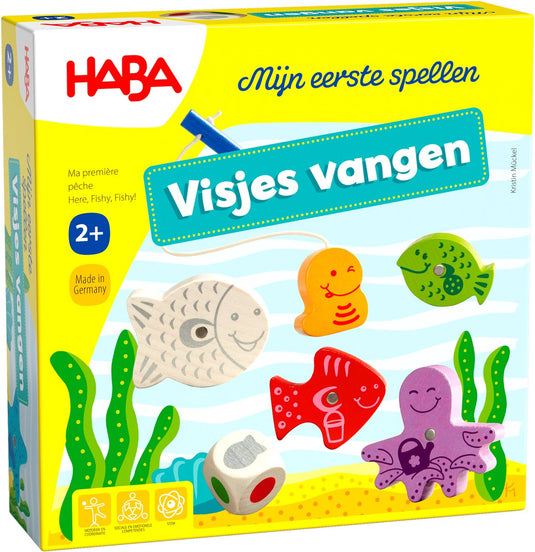 Haba mijn eerste spellen - visjes vangen spel voor 2+ jaar - 1-4 spelers