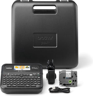 Brother pt-d610btvp thermische labelprinter - azerty - 180 x 360 dpi - 30 mm sec - usb en bluetooth - tze tapecassettes