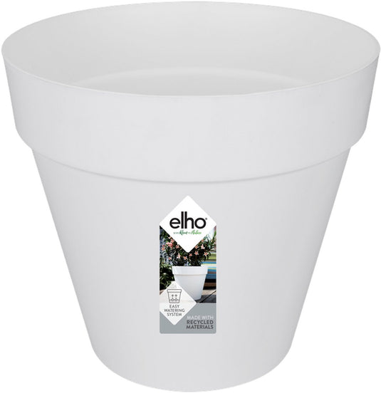 Elho loft urban rond 25 - bloempot voor buiten - ø 24.5 x h 22.0 cm - wit