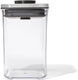 Oxo - pop steel voorraadbus - klein - laag - 1,0 liter