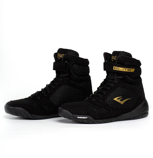 Everlast elite 2 - boksschoenen - high-top - zwart goud (beschikbaar in verschillende maten)