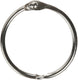 Creotime boekbindersring 32 mm 8 stuks zilver