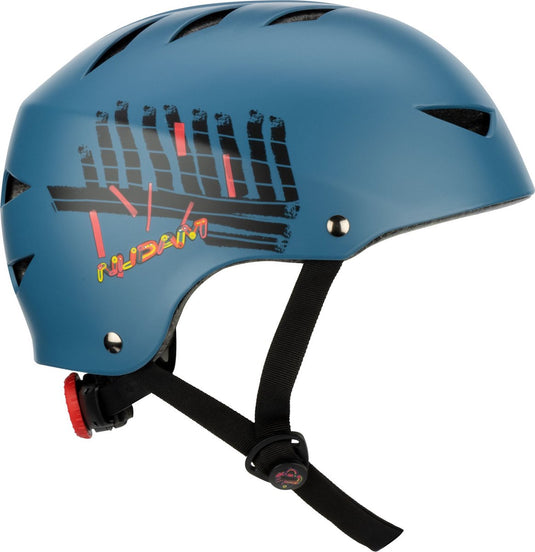 Nijdam skate helm - sidewalk sentinel - blauw zwart - l