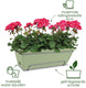 Elho barcelona allin1 50 - balkonbakken met ophanging - 100% gerecycled plastic - l49.5 x b27.5 x h18.5 cm - esdoorn paars