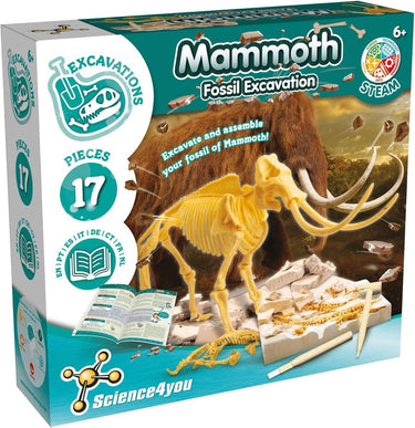 Science 4 you science4you mammoth fossil excavation - duik in de prehistorie met deze opgraafset voor kinderen vanaf 6+
