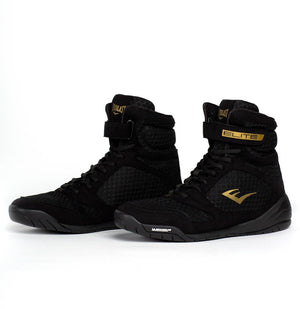 Everlast elite 2 - boksschoenen - high-top - zwart goud (beschikbaar in verschillende maten)