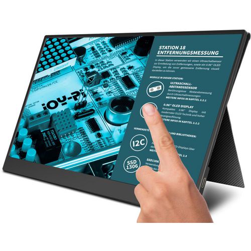 Tft monitor joy-it view13 33,7 cm (13,3 inch) zwart
