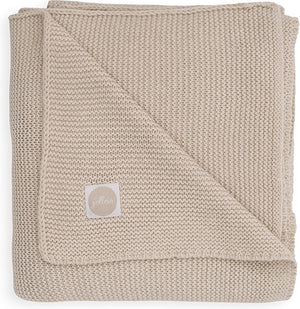 Jollein baby deken ledikant 100x150cm - basic knit - nougat