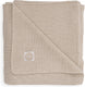 Jollein deken wieg 75x100cm - basic knit - nougat - wiegdekentje baby