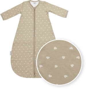 Meyco baby sweet heart baby slaapzak rond - sand soft sand - 80cm - 1.0 tog
