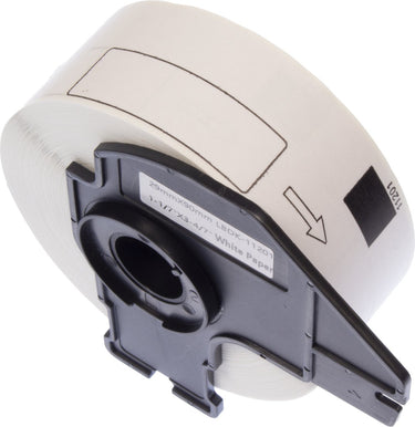 Kangaro etiketten op rol - compatible brother dk-11201 - zwart wit - 29x90mm - 1 rol a 400 etiketten