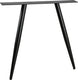 Woood tablo 2-standen poot conisch 1 stuks - metaal - zwart - 72x79x10