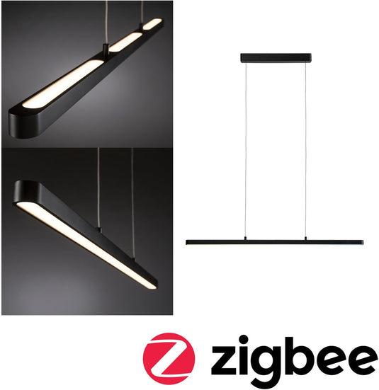 Paulmann led-hanglamp smart home zigbee 3.0 lento tunable white 2100lm 41,5w zwart mat dimbaar
